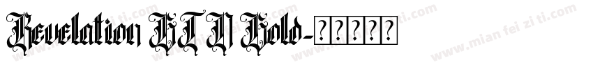 Revelation BTN Bold字体转换